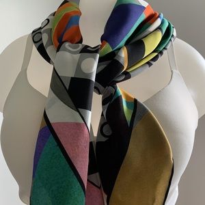 Silk Shawl, Abstract Print- Pucci Fabric